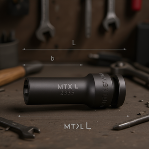 MTXL <b>Socket</b> 235 1/2 Inch Drive Length L b Measurement - Product Image 3