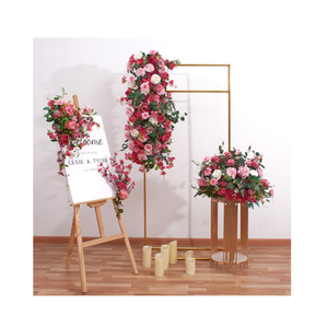 All'ingrosso decorazione artificiale di plastica colorata di seta palla di rosa che bacia palla fiore centrotavola di nozze palline di fiori artificiali - Product Image 1