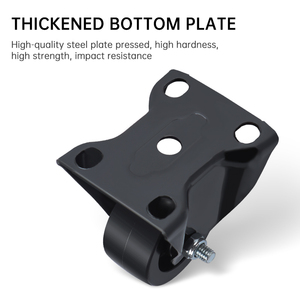 Alta Qualidade 1.5-8 Polegada Giratória Fixa Locking Rodízio Carrinho Trolley 200mm Preto Cinza PP PU TPR BORRACHA POM Moderna Sala de estar - Product Image 3