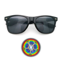 Fournitures en gros : Lunettes de fête amusantes de qualité supérieure, transparentes, UV400, avec effet prisme 3D, lunettes de rave, feux d'artifice, cœur, diffraction