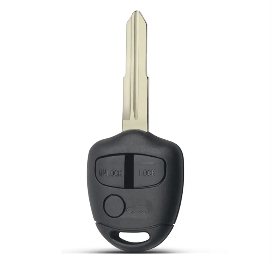 เคสกุญแจรีโมทรถยนต์สำหรับ Mitsubishi Lancer รุ่น Grandis Evolution Outlander Key 3ปุ่มซ้าย/MIT8เบลด