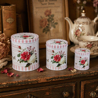 Boîte Cadeau Ronde en Fer Blanc Imprimée de Qualité Supérieure, Directement de l'Usine, Contenant Métallique Polyvalent pour Biscuits et Bonbons