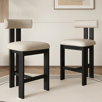 Tabouret de bar en bambou de style français, vintage, pour la maison, le restaurant, le loisir, tabouret haut, design nordique, chaise de réception, cuisine, métal