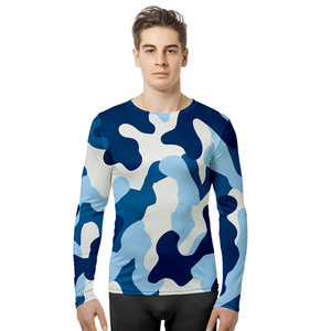 Camiseta de manga larga con estampado de camuflaje 3D, ropa deportiva para hombre, venta al por mayor, envío directo a granel, camiseta personalizada para Wish Ebay Shopify - Product Image 5