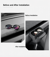 Support de lunettes pour volant Tesla Model Y en gel de silicone, boîte de rangement pour voiture, édition rafraîchie, accessoire intérieur