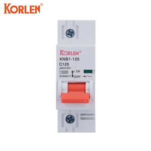Interruptor Automático KORLEN KNB1-125 MCB 10kA Tipo C 1P 80A 100A 125A CA para Sistemas Fotovoltaicos, Riel DIN, Material PA66, Certificación CE CB, 240/415V - Product Image 2