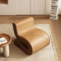 Fauteuil de négociation design tendance, irrégulier, de luxe léger, minimaliste, rembourré, pour bureau et réception