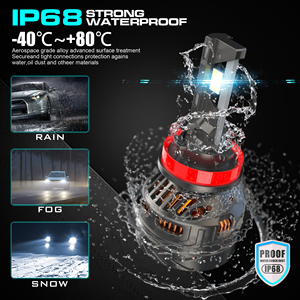 หลอดไฟหน้า LED H11 แบบ CANBUS ป้องกันการแจ้งเตือนความผิดพลาด ไม่มีอาการกระพริบ ดีไซน์สำหรับยานยนต์ อัพเกรดจากหลอดฮาโลเจน ใช้ได้ทุกสภาพอากาศ สำหรับรถยนต์ VW Tiguan - Product Image 4