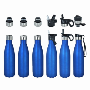 Borracce all'ingrosso da 500 ml in acciaio inossidabile 18/8, modello <span class=keywords><strong>Klein</strong></span> Blue, per incisione laser e stampa logo personalizzata - Product Image 1