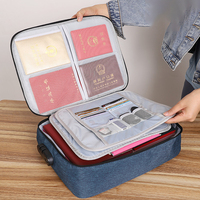 Sac de rangement portable le plus vendu, boîte de sécurité pour documents, étui pour la maison, le bureau, les voyages, les passeports, les certificats, les fichiers importants