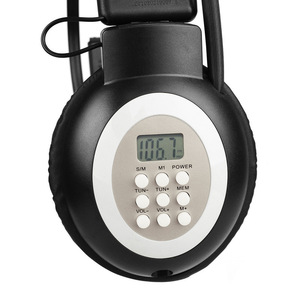 Retekess Black TR101 Headset FM Radio 50-108MHz Walkie Talkie Headset Listening Training Exams Campus Broadcasting - Product Image 3