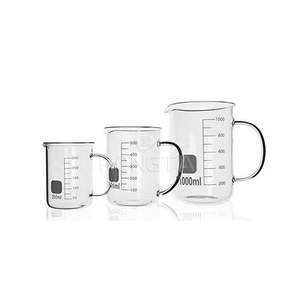 RONGTAI <span class=keywords><strong>250</strong></span> <span class=keywords><strong>Ml</strong></span> Copo De Vidro De Baixo Formulário China Fabricação 1101-2 100Ml Copo De Laboratório De Vidro De Baixo Formulário Com Bica - Product Image 1