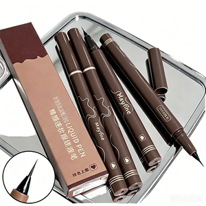 Eyeliners Gel Lisses Ultra-Fins Noirs – Crayon Eyeliner Liquide 4 Couleurs – Imperméable et Végan – Stylo Eyeliner pour Cils Inférieurs - Product Image 1