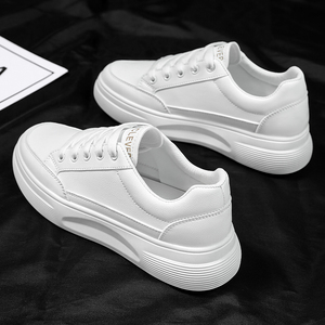 Scarpe sportive Casual da <span class=keywords><strong>donna</strong></span> nuove scarpe <span class=keywords><strong>bianche</strong></span> con lacci e chiusura Slip-On per <span class=keywords><strong>sneakers</strong></span> della stagione primaverile di alta qualità - Product Image 1