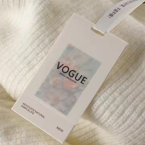 Tùy Chỉnh Hai Lớp Nổi Thân Thiện Với Môi Hàng May Mặc Sang Trọng Nhãn Giấy Treo Thẻ Với Kết Cấu Logo Cho Giày Túi - Product Image 4