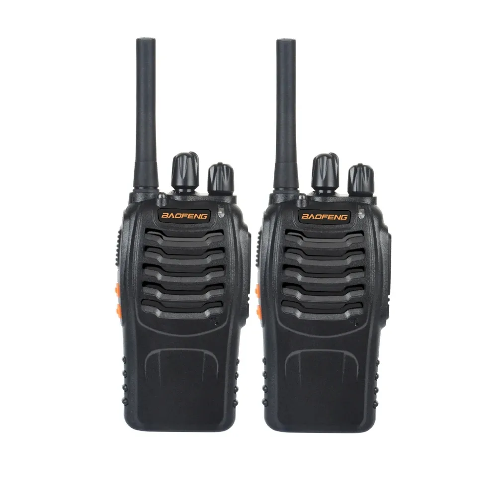 Neues BF-888H Funkgerät UHF 400-470MHz Langstrecken-Walkie-Talkie mit USB-Ladegerät Kopfhörer Dual Bands Radio