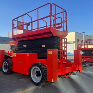 CE Diesel 12m All Terrain Scissor Man Lift Peralatan Penanganan Material Lainnya - Product Image 3