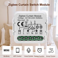 Interruptor Inteligente Zigbee para Persianas Motorizadas de 2 Canales Tuya Mini de Alta Calidad