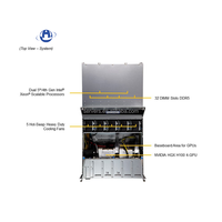 Supermicro Gpu Superserver Sys-421Gu-Tnxr Nvi Dia Hgx Tesla T4/Server/Gpu/H100 Pcie 4 Gpu Ai H100 Server