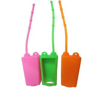 Set di portachiavi disinfettante per le mani riutilizzabile per bottiglie da viaggio da 1oz, portabottiglie per profumo in Silicone da 30ml - Product Image 5