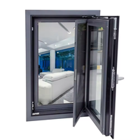 Ventanas y Puertas de Fábrica, Ventanas Abatibles Personalizadas, Ventanas Abatibles de Aluminio con Rotura de Puente Térmico, Impermeables y Acústicas para Hogares Modernos