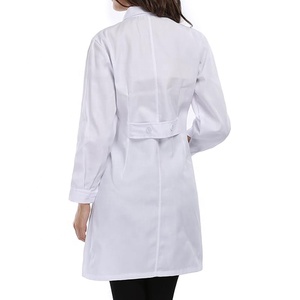 Blouse médicale longue à manches longues en polycoton pour pharmacien, dentiste, femme, blouse <span class=keywords><strong>de</strong></span> laboratoire blanche, blouse <span class=keywords><strong>de</strong></span> laboratoire professionnelle pour médecin, infirmière, femme - Product Image 3
