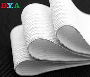 Haute qualité 50mm 2 pouces de large doux Polyester Latex tricot sangle tricoté bande élastique pour vêtements - Product Image 4