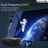 Fabrika Tedarikli LED Akıllı TV Projektör Youtube 4K 16000 Lümen 1080P Wifi ve Bluetooth Projektörlü