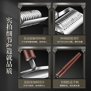 304 Stainless Steel Noodle Cutter 6Mm Manual Roller Knife For Uniform Noodles <b>Kitchen</b> Tool - Product Image 4