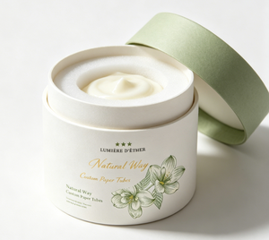 Cosmetic Paper Tube Green Gold <b>Foil</b> Recyclable Packaging for Face Cream Skincare <b>Container</b> - Product Image 3