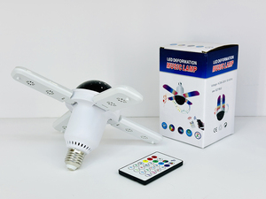 Sản phẩm mới cp013 RGB bốn lá quạt hình LED ánh sáng âm nhạc thông minh quạt trần ánh sáng loa âm nhạc với điều khiển từ xa - Product Image 4