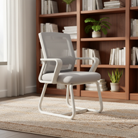 Chaise de bureau en maille de gros pour mobilier de bureau, sans roulettes, pour personnel de bureau et salles de conférence