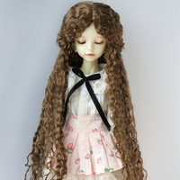 Perruque pour poupée BJD Juyousu, Blythe, Bamboo, Qbaby, American Socialite, cheveux bouclés effet nouilles instantanées, unisexe, JD802, à partir de 14 ans