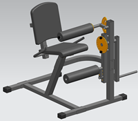 Machine d'extension et de flexion des jambes à charge de plaques réglable ZYfit, machine rotative spéciale, développe les quadriceps et les ischio-jambiers