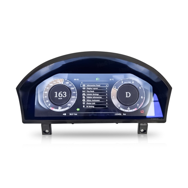 Navihua New Arrival 12.3'' Car Digital Cluster LCD Dashboard Linux System Auto Speedometer for Range Rover Sport L320 2005-2009