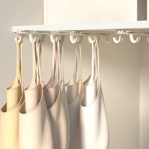 Multifunctional Push-Pull <b>Hanging</b> Rack Double Row Hook <b>Wardrobe</b> Clothes <b>Hanging</b> Device Coat Stand - Product Image 4