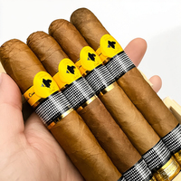 Étiquettes adhésives holographiques pour emballages de cigares, logo personnalisé, commande minimum de 500 pièces