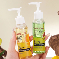 Huile Démaquillante Végane à l'Avocat et à l'Extrait d'Orange, Formule Douce 100ml pour le Démaquillage avec Parfum, OEM, Logo Personnalisé