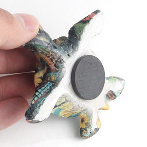 Imán de Resina Hecho a Mano <span class=keywords><strong>Barato</strong></span>, Recuerdo de Playa, Regalo Decorativo, Impresión por Transferencia de Agua, Imán para Refrigerador con Diseño de Tortuga - Product Image 3