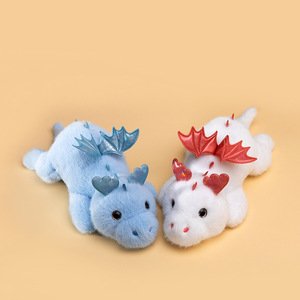 Peluche super douce de petit <span class=keywords><strong>dragon</strong></span> volant de dessin animé, jouet apaisant pour cadeaux de mariage et d'anniversaire, mignon, unisexe, en coton PP - Product Image 3