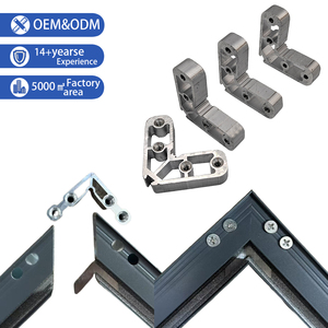 Perfiles Modernos de Aleación de Aluminio para Puertas y Ventanas de Vidrio, Esquinas Metálicas, Cerraduras Combinadas, Conectores Duraderos para Cajones y Muebles - Product Image 2