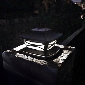 Solar Panel Pipe Pillar <b>Post</b> Square IP65 Waterproof Polycrystalline Cap Fence Lamp Outdoor Garden Street LED <b>Light</b> - Product Image 5
