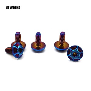 PVD đốt cháy màu m6 * 15 Torx đầu vít phay Đầu Phong Cách Titan GR5 bu lông cho xe máy - Product Image 4