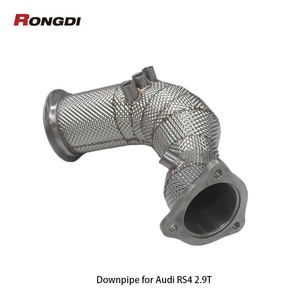 SUS304 Downpipe for Audi RS4/RS5 B9/B9.5 2.9T 2021 With Heat Shield & OPF Sensor Exhaust Downpipe - Product Image 4