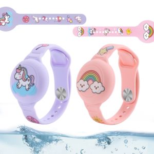 Étui <span class=keywords><strong>AirTag</strong></span> pour enfants le plus vendu, étui de montre compatible avec la fonction Localiser, protection de caméra incluse, étanche, motif animalier - Product Image 6