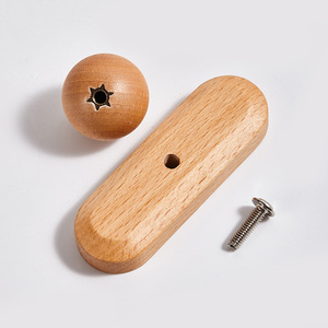 Nhà Sản Xuất Đồ Nội Thất Sang Trọng Tủ Màu Đen Óc Chó Rắn Tay Cầm Bằng Gỗ Ngăn Kéo Tủ Quần Áo Kéo - Product Image 4