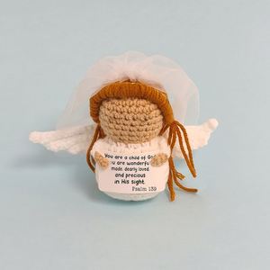 Home Decor Positive Energy Animal Valentine's Day Veil Emotional Support Shark Cute Hand-Knitted <b>Yarn</b> Doll Crochet Dolls - Product Image 4