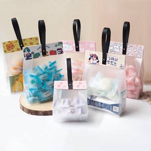 ถุงของขวัญเทศกาล ถุงบรรจุภัณฑ์ใสแบบฝ้า ขนมขบเคี้ยว ลูกอม คุกกี้ ถุงหิ้ว ถุงของขวัญ ถุงพลาสติกแบบปิดผนึกเองได้ - Product Image 3