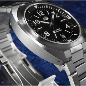 San Martin Men Diving Watch YN55 Button Control Bidirectional Turn Chapter Ring <b>Automatic</b> Mechanical Sapphire Waterproof 200m - Product Image 4