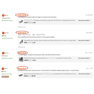 Lit pliant en aluminium robuste, taille XL, lit pliant extra large pour adultes grands et corpulents - Product Image 5